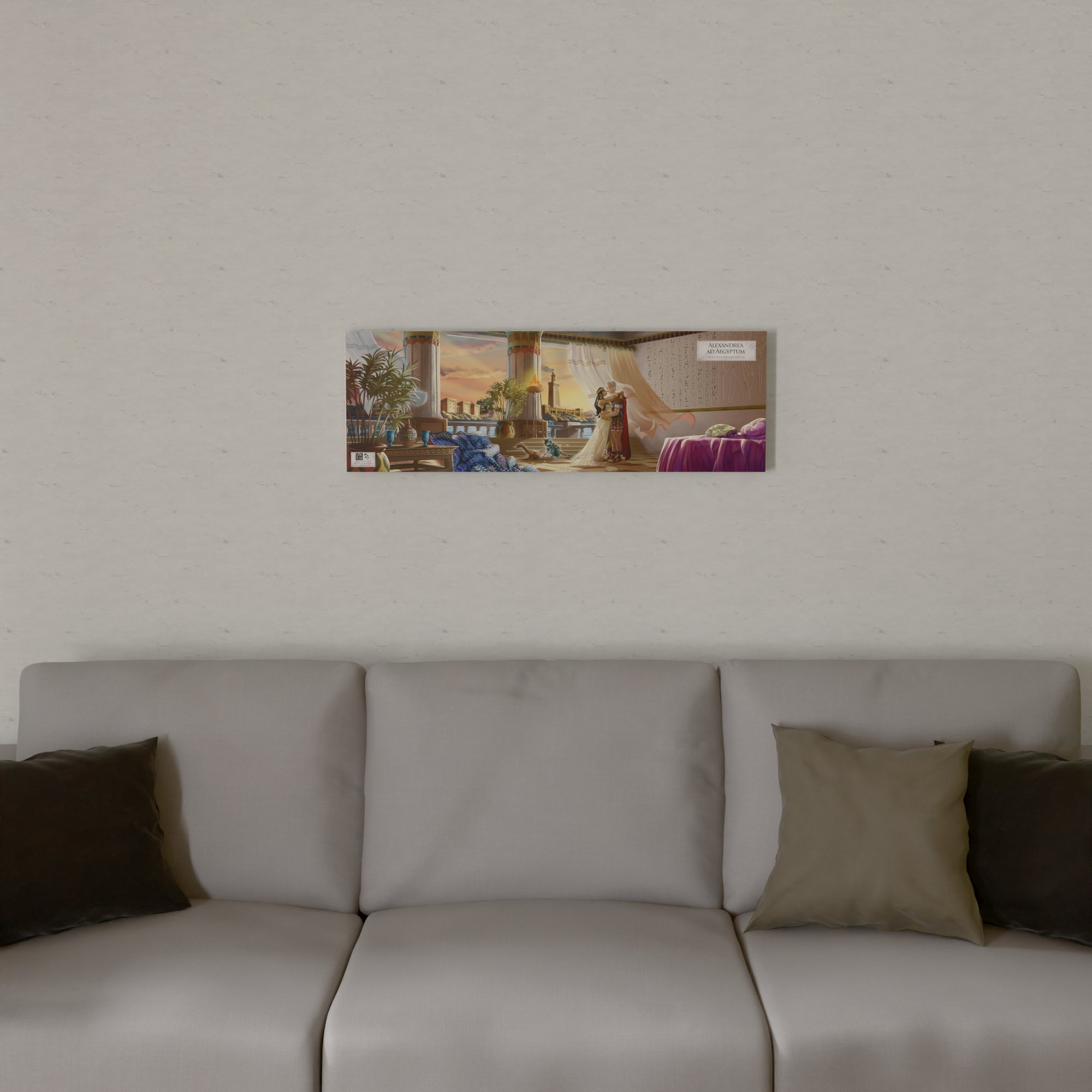 Caesar and Cleopatra in Alexandria, Egypt 