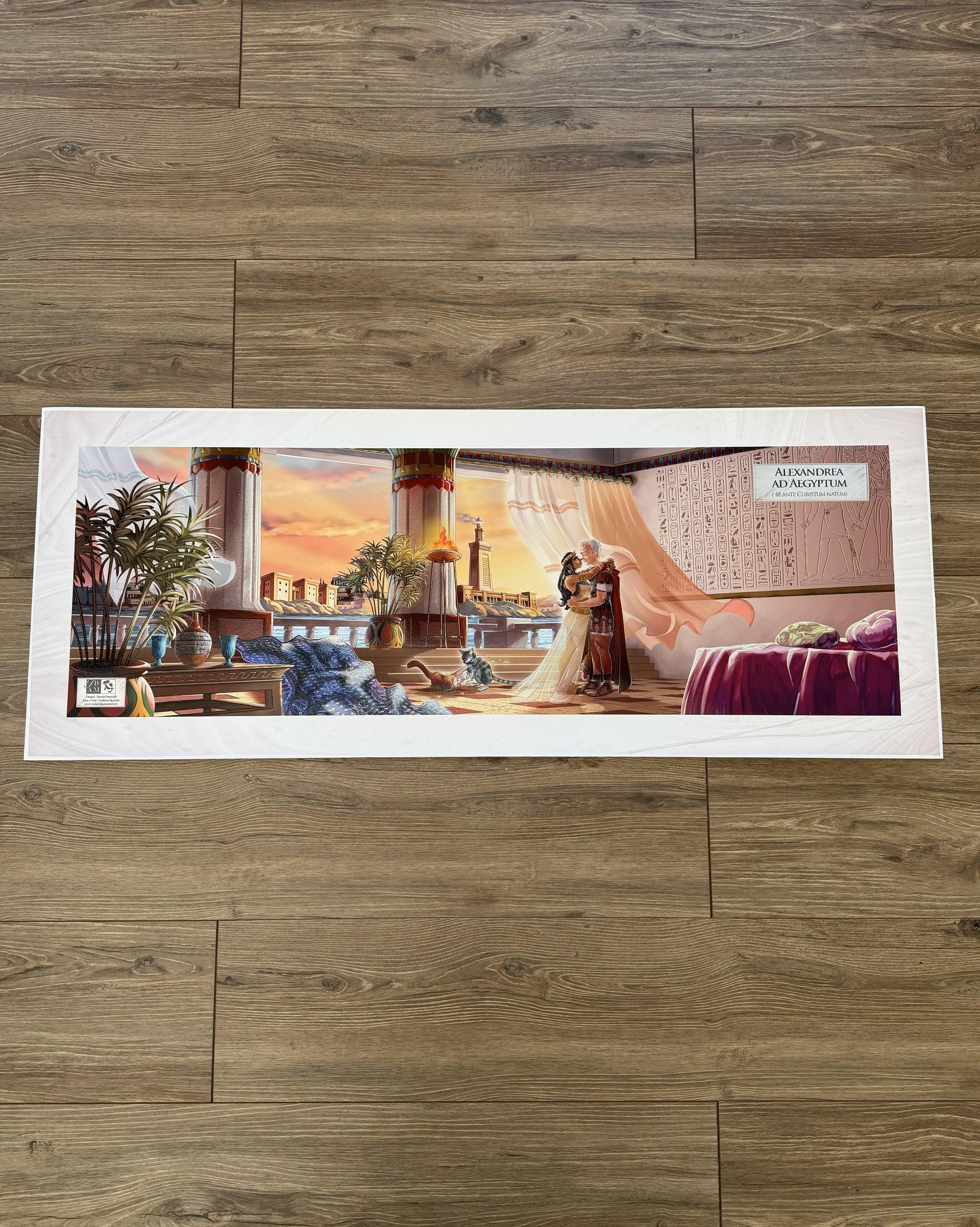 Caesar and Cleopatra in Alexandria, Egypt 