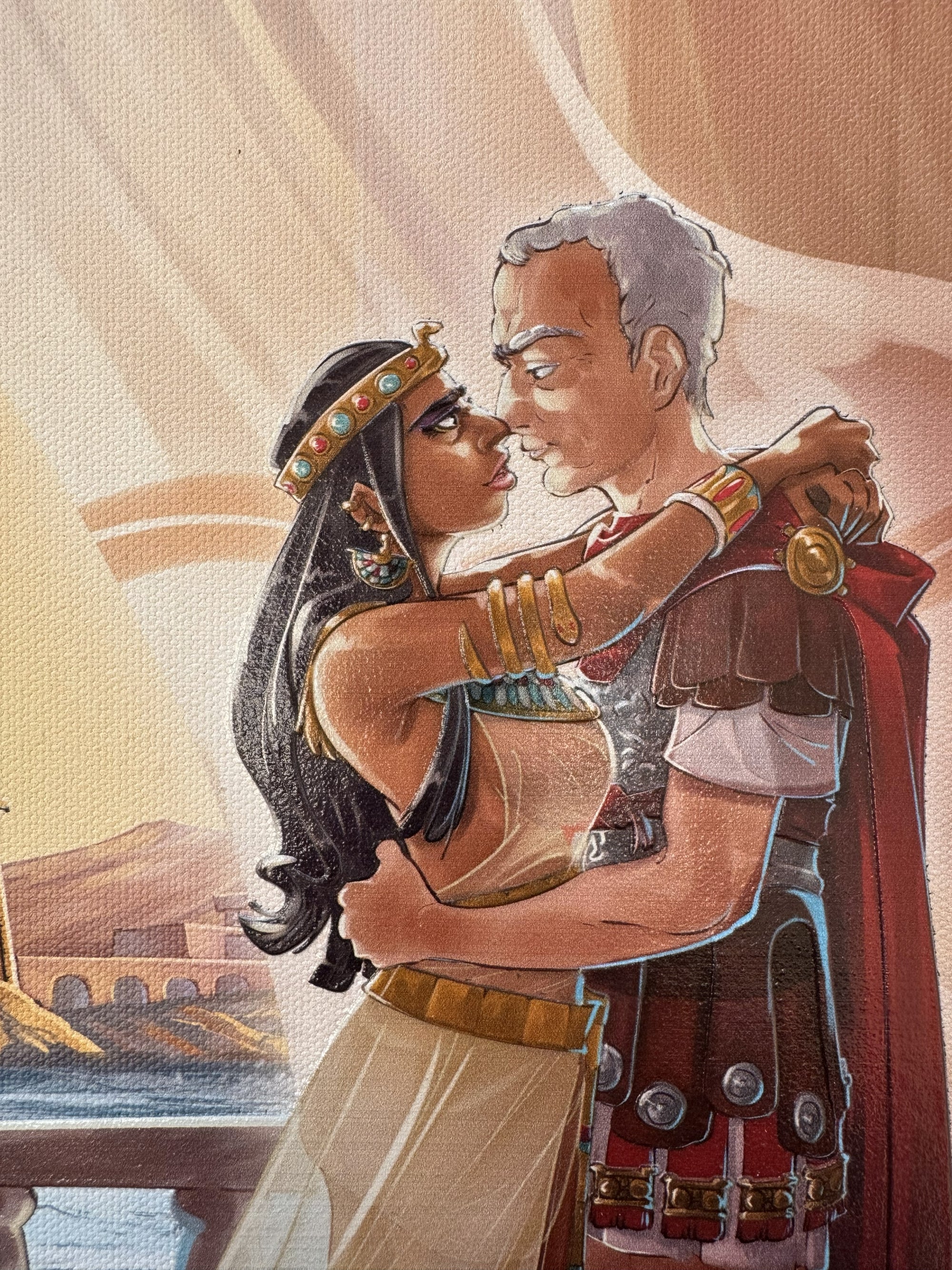 Caesar and Cleopatra in Alexandria, Egypt 