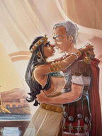 Caesar and Cleopatra in Alexandria, Egypt 